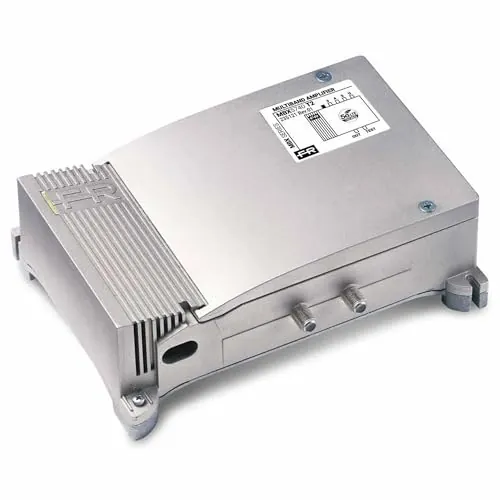 FRACARRO Central de Banda Ancha Interior 4 Entradas, Autoalimentada, Ganancia 31dB, Salida UHF hasta 125dBμV, Tecnología T2 con Filtro 5G Integrado, Ajustes Independientes (0-20dB) (MBX5541 T2)