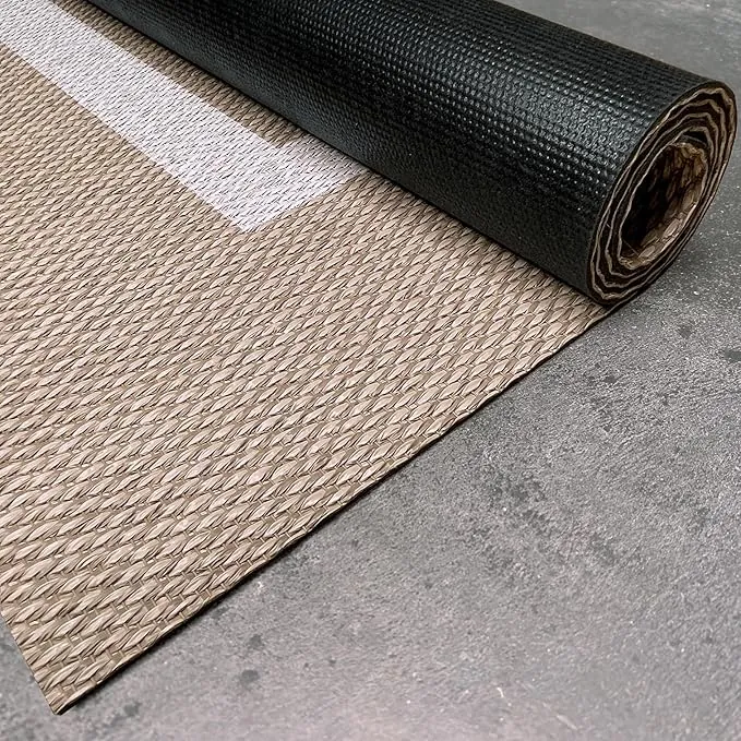 STORESDECO Alfombra vinílica de Tejido Trenzado Premium de Alta Gama. Lavable Antideslizante y extraplana. Materiales Resistentes de máxima Calidad Color Rectángulo Blanco 80 x 150 cm