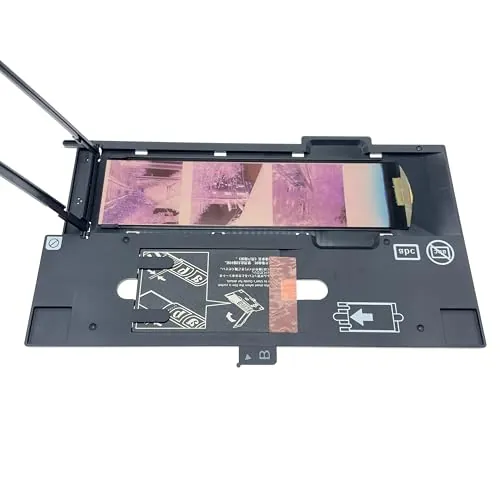 OKLILI Soporte de escaneo de Fotos de 120 y 220 de 60 mm, Soporte de película Brownie ASP, Soporte Negativo Deslizante Compatible con Epson Perfection V500 V550 V600