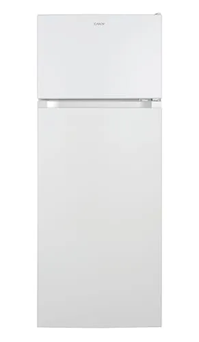 Candy CDG1S514EW - Frigorífico Combi, 211L, Cajón Verdulero, Iluminación LED, Puerta Reversible, 41DB, Alarma de Puerta, Ancho 55cm, Altura 1,45m, Blanco