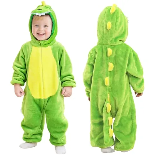 Alaoo Bebé Niños Niña con Capucha Monos,Franela Traje Animale Ropa 110CM,G | Linda Cómodo Mamelucos de Animales para Bebés,para Hallowee y Carnaval