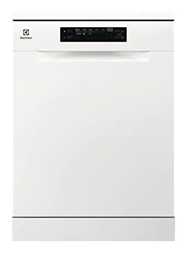 Electrolux ESS47420SW Lavavajillas de 60 cm, 13 cubiertos, Sistema AirDry, Programa Auto de 30 min, Display XL, Función Extrahigiene, Brazo Aspersor Satélite, Softspikes, 44 dB(A), Blanco, Clase C
