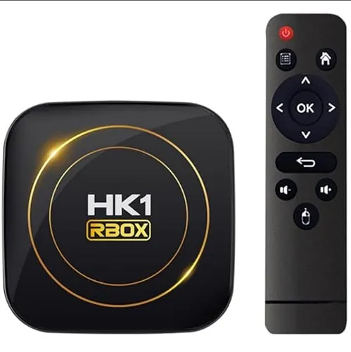 Android TV Box 12.0, HK1 TV Box 4GB RAM 32GB ROM Allwinner H618, Android Box Support 8K 3D 2.4/5.0GHz WIFI6 BT5.0,100M Ethernet HD 2.0 Smart Box TV