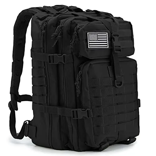 QT&QY 45L Mochilas Militares Tácticas para hombres Mochila de Asalto del Ejército Molle Bolsa de Asalto del Ejército 3 días mochila de emergencia mochila de senderismo para acampar.
