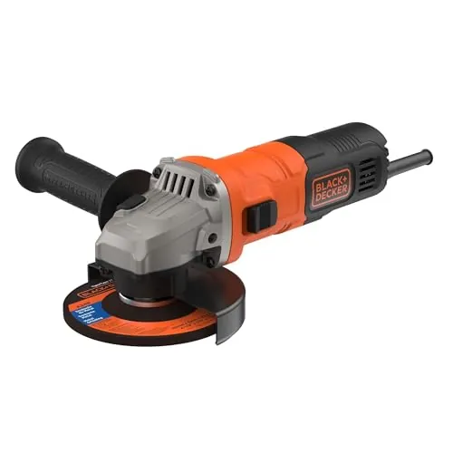 BLACK+DECKER Amoladora angular compacta con cable de 15mm 710W, BEG010-QS,