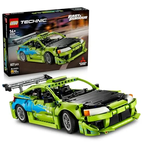 LEGO Technic Coche Mitsubishi Eclipse de Fast and Furious - Kit de Construcción Stem Coleccionable con Dirección y 2 Botellas de Óxido Nitroso - Regalo para Chicos de 14+ Años y Fans Adultos - 42229