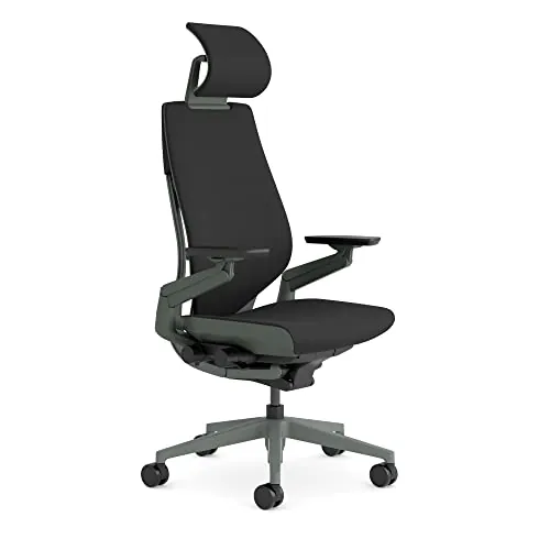 Steelcase Silla ergonómica de Oficina: Gesture, Lumbar, reposa Cabeza
