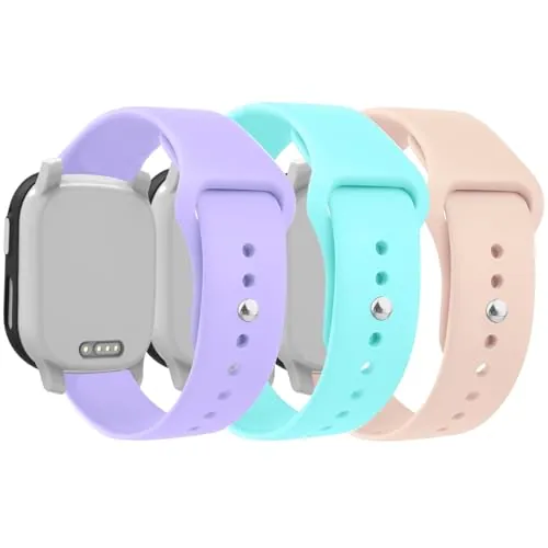 Snyeest 3 pulseras deportivas compatibles con Xplora X6/Anio 6, pulseras de silicona ajustables de repuesto para X6 Play/X6 Pro/Anio6, Silicona