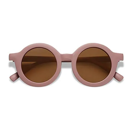 SOJOS Gafas de Sol Redondas Para Niños y Niñas, Bonitas Gafas de Sol Polarizadas Para Niños con Protección UV400 Para la Playa SK5606