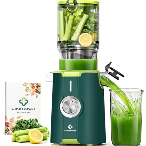 LINKChef extractor de zumos y verduras en frío 200 W, boca 115 mm
