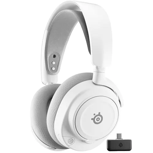 SteelSeries Arctis Nova 7 Wireless Gen 2 Auriculares gaming multiplataforma -Control de app en tiempo real -Más de 50 horas -Controladores magnéticos de neodimio -2,4 GHz y Bluetooth -PC,PS5,Switch1/2
