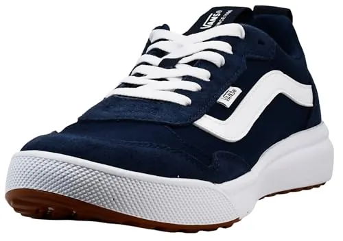 Vans Hombre Zapatillas Range EXP Suede, Navy/White, 42 EU