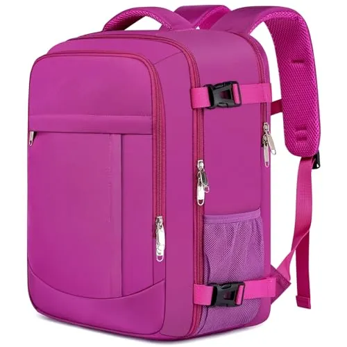 Mochila de Viaje 40x30x20cm 24L, Equipaje de Mano para Avión con Compartimento Impermeable, Mochila Portátil 15.6 Pulgadas para Hombre Mujer, Ligera y Resistente para Ryanair Vueling