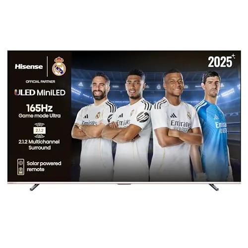 Hisense 100U70Q Pro - Mini LED Pro Smart TV 100 Pulgadas, Procesador Hi-View IA Pro, Modo Juego Ultra de 165Hz, Full Array Local Dimming, Sonido 2.1.2, Dolby Vision IQ, Dolby Atmos, Antireflejos