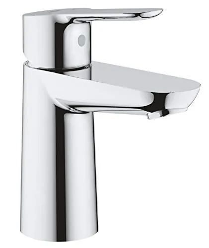 GROHE BauEdge | Grifo de baño con pila monomando para lavabo, tamaño S | con cartucho cerámico | cromado | 23330000