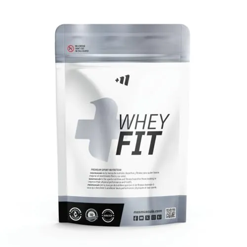 MASmusculo - Whey FIT 1Kg - Proteína Whey en Polvo - Proteína Suero de Leche - Regeneración y Aumento Muscular - Mejora Rendimiento - Sabor Neutro