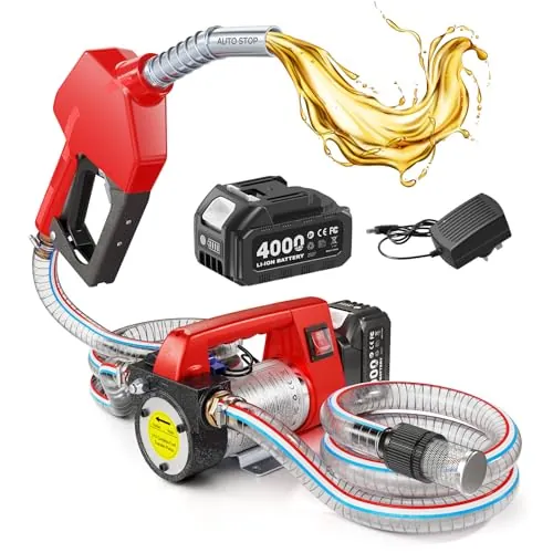 Taskstar Bomba Trasvase Gasoil a Batería 45 L/min, para diésel y queroseno