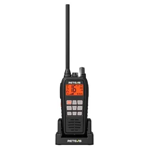 Retevis RM15 VHF Marino Portatil, Walkie Talkie Marino IP68 VHF Radio