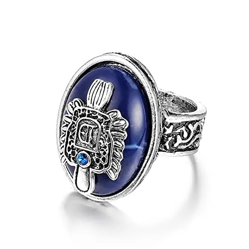 Anillo Vintage Wedity de The Vampire Diaries, grabado en lapis, estilo punk, plateado, joyería para mujeres y hombres