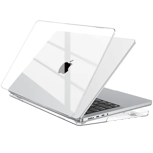 EooCoo para Funda Macbook Pro 14 Pulgadas M5 M4 M3 M2 Cristal Transparente