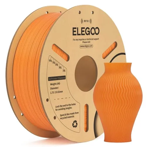 ELEGOO RFID Filamento PLA 1.75mm Naranja 1KG