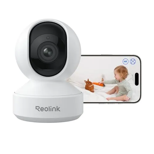 Reolink Camara Seguridad Interior 4K WiFi 6 Zoom óptico 3X, E1 Zoom