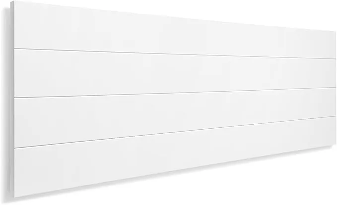 SUENOSZZZ-ESPECIALISTAS DEL DESCANSO Cabecero de Cama de Madera TREVINCA Color Blanco para Pared. Cabecero de Tablas Horizontales. Estilo Vintage, para Camas de 135