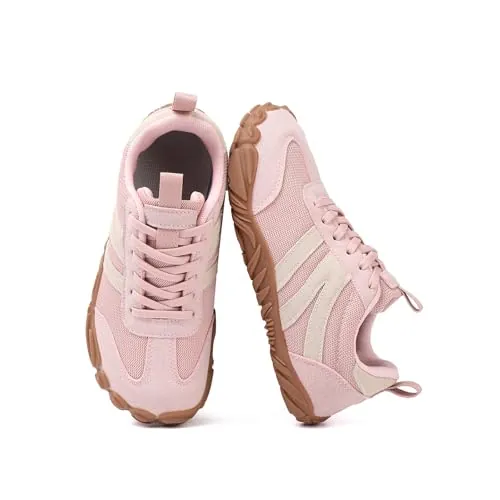 AONETIGER Zapatillas Barefoot Hombre Mujer Minimalista Ancha Rosado,42EU