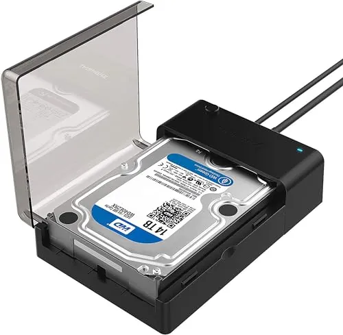 SABRENT Carcasa para SATA SDD/HDD de 2,5/3,5" | USB 3.0 | Soporta UASP y Trim | Instalación sin Herramientas [EC-DFLT]