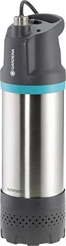 Bomba sumergible a presión GARDENA 6100/5 inox automatic: Bomba sumergible a presión automática, caudal 6100 l/h, filtro de suciedad, operación silenciosa, seguro de marcha en seco integrado (1773-20)