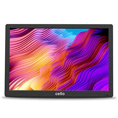 Cello C1420DVBDE TV Analógica Portátil, de 14', con Batería Recargable Integrada Incl, Cable de Red y Cable Cargador de 12 V, para Automóvil, Non Smart, Negro