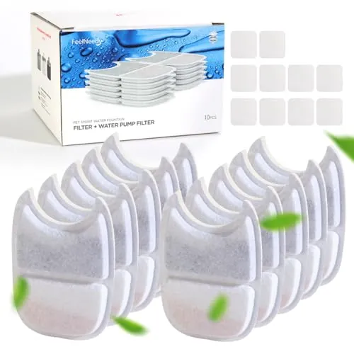 10 Piezas Filtros de Fuente para Gatos FEELNEEDY YPD-C004