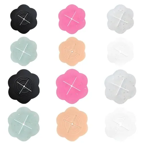 TRKETK 12 Piezas Pinzas Ropa de Mujer Camiseta Cincher Clip de Cintura Pinza Camisera Oculta Pinzas para la Espalda de Silicona a la Moda para Chal Blusas Vestido Accesorios de Moda