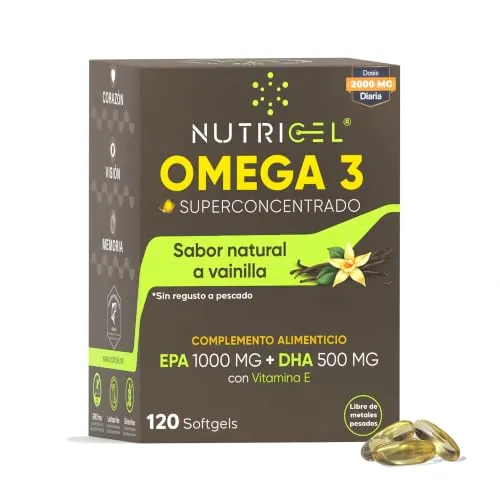 Omega 3 Capsulas 2000mg EPA 1000mg DHA 500mg Blíster Vainilla 120 cap