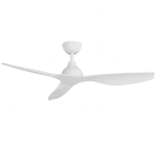 TODOLAMPARA.COM VENTILADOR DE TECHO SIN LUZ SILENCIOSO ASPAS 132CM BLANCO 30 W | 6 Velocidades | Ultra silencioso | Función Verano-Invierno | Temporizador | 3 Aspas | 132 de Diámetro | Motor DC