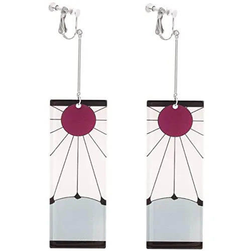 OEIOTEI Kamado Tanjirou - Pendientes para cosplay, accesorios de animación, pendientes periféricos de acrílico personalizados Kamado T, regalo para entusiastas del anime