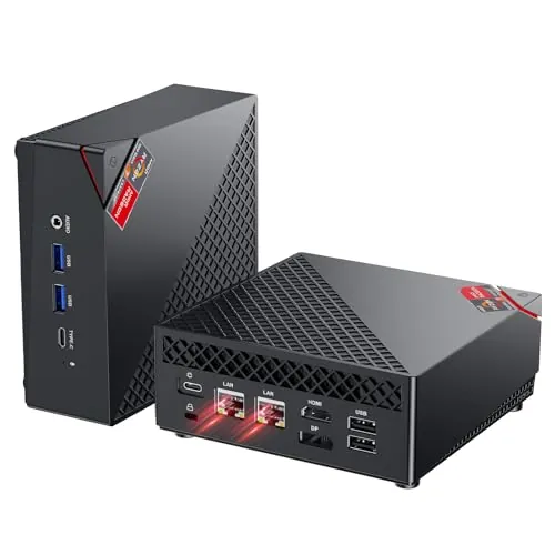 NiPoGi AM06PRO Mini PC Ryzen 7 7730U W-11 Pro(8C/16T, hasta 4,5 GHz),32GB(2*16GB) DDR4 1TB M.2 SSD Mini Ordenador,4K Triple Display DP+HDMI+Type-C,WiFi 6/BT5.2/Dual LAN Micro PC para Escuela/Oficina