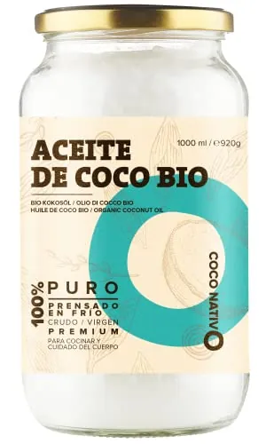Aceite de Coco Coco Nativo Orgánico Virgen Extra Ecologico 1x1000 ml