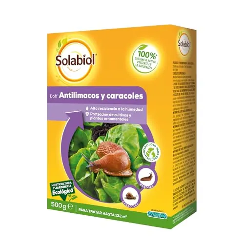 Solabiol Anticaracoles Natural RB. Protección Natural contra Caracoles y babosas. 100% Ingredientes Naturales