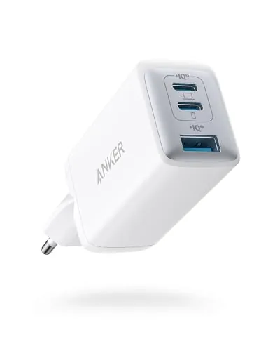 Anker Nano II Cargador Carga Rapida USB C 65W con 3 Puertos PPS