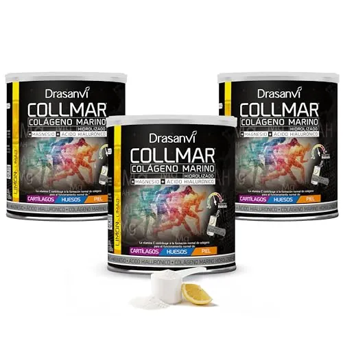 Drasanvi Colageno Marino Hidrolizado + Magnesio+ Ácido Hialurónico (PACK 3)