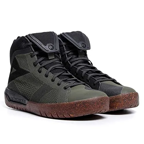 Dainese Metractive Air Shoes, Zapatos Moto Verano, Hombre, Grape-Leaf/Negro/Caucho-Natural, 41