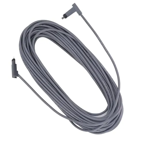 Dpofirs Cable de 30 Pies/9,14 M, Kit de Internet Satélite, Cable de Reemplazo de Satélite Rectangular Color Gris Multifuncional para Cable V2