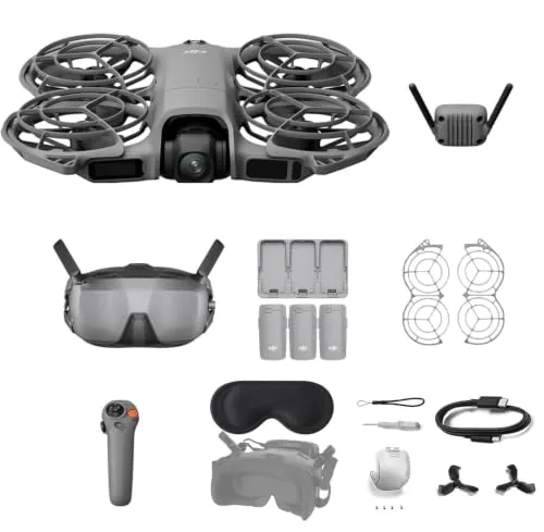 DJI Neo 2 Motion Fly More Combo | Dron 4K + RC Motion 3 + Gafas N3 | Experiencia FPV Inmersiva | 3 Baterías | Despegue en Mano (Neo 2 Motion Bundle 3)