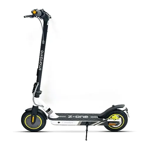 smartGyro Z-One 2 Gray Certificado - Patinete eléctrico Certificado de 36V 400W,Batería 8 Ah,hasta 30Km,Ruedas 10" Neumáticas,Triple frenada,App App Smart Core,Certificado DGT,Segunda Generación
