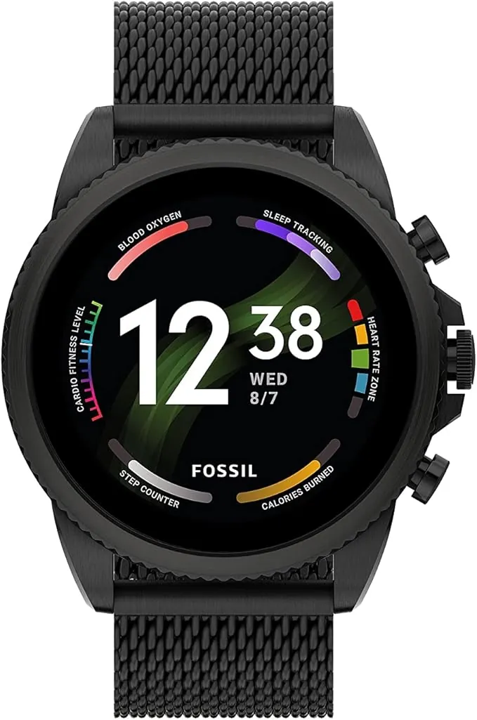 Fossil Connected Smartwatch Gen 6 para Hombre con tecnología Wear OS de Google, frecuencia cardíaca, NFC y notificaciones smartwatch FTW4059