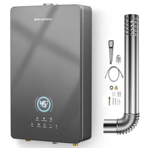 BreeRainz 16 LPM Calentador de Agua Gas