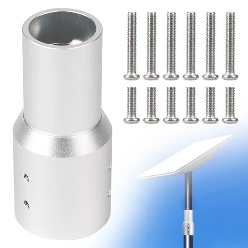 EFUTURETIME Adaptador de Tubo Starlink Gen 2 en Aluminio para Montaje de Starlink V2 Plano en mástil, Tubo, Poste o Barra de φ 30 mm - 49 mm