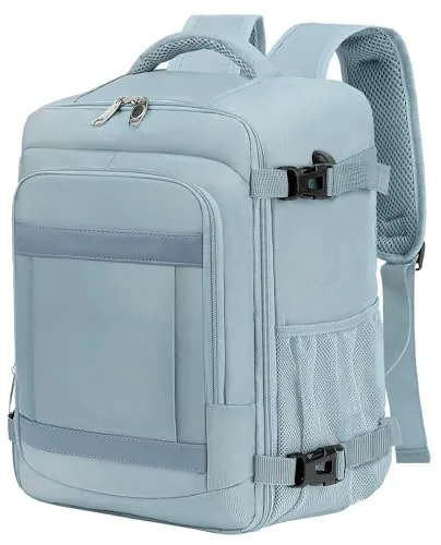 KLOSTAIN Mochila Viaje Cabina Avion 45x36X20 para Easyjet 30L Mochila Cabina Equipaje de Mano Bolso Mochilas Hombre para Portatil de 14 Pulgadas Mochila de Viaje Escuela Trabajo Color Sólido