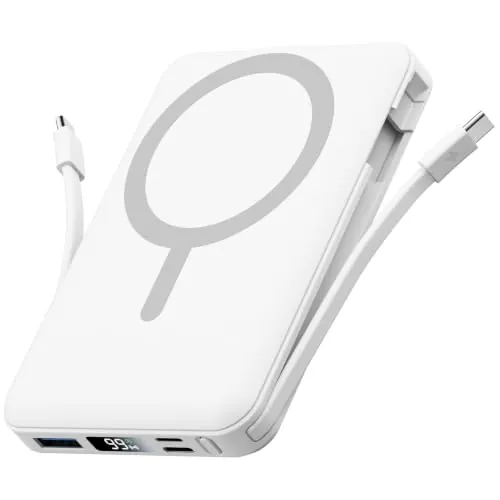 Gawegar Power Bank para MagSafe, 10000mAh Inalámbrico Batería Externa